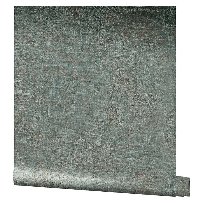 Marburg Vintage Deluxe Vliestapete (Grau-Blau, Uni, 10,05 x 0,53 m) | BAUHAUS