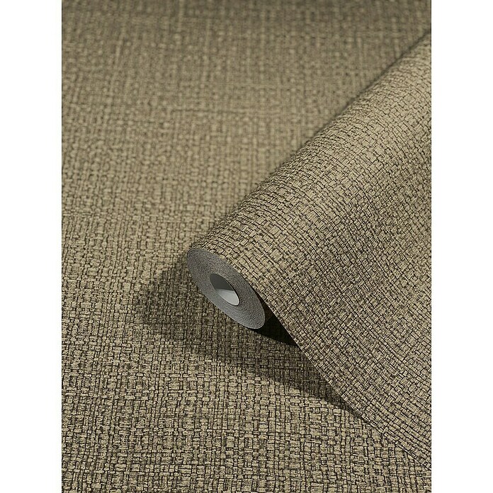Marburg Vintage Deluxe Vliestapete Retro (Gold-Braun, Uni, 10,05 x 0,53 m) | BAUHAUS