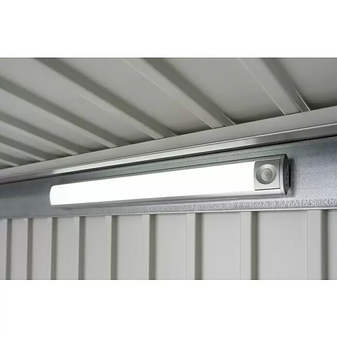 Biohort LED-Schrankleuchte - Grau - Linke Seitenansicht