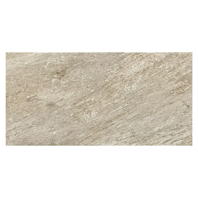 Corso Italia Feinsteinzeugfliese Regent Ivory - 30 x 60 cm, Beige/Braun, Matt - Nahaufnahme einer beigen Steinfliese mit linearen Mustern, ideal für moderne Innenräume.