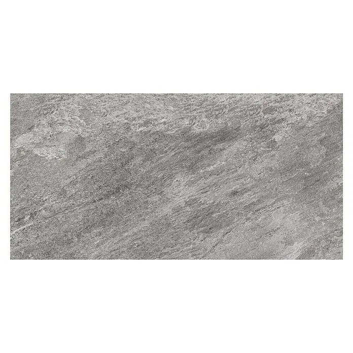 Corso Italia Feinsteinzeugfliese Regent - 60 x 120 mm, Matt - Graue Keramikfliese mit unebener Textur, die einen subtilen und eleganten Look erzeugt, ideal für moderne Innenräume.