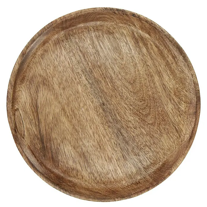 Deko-Tablett MangoholzBraun, Durchmesser: 30 cm