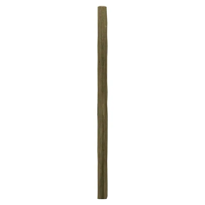 T & J Pfosten - 10 x 10 x 200 cm, Passend für: Rollo-Serie, Natur - Eine Holzbohle in sanften Brauntönen mit Maserung, ideal für rustikale Projekte und den Innenausbau, zeigt natürliche Schönheit.