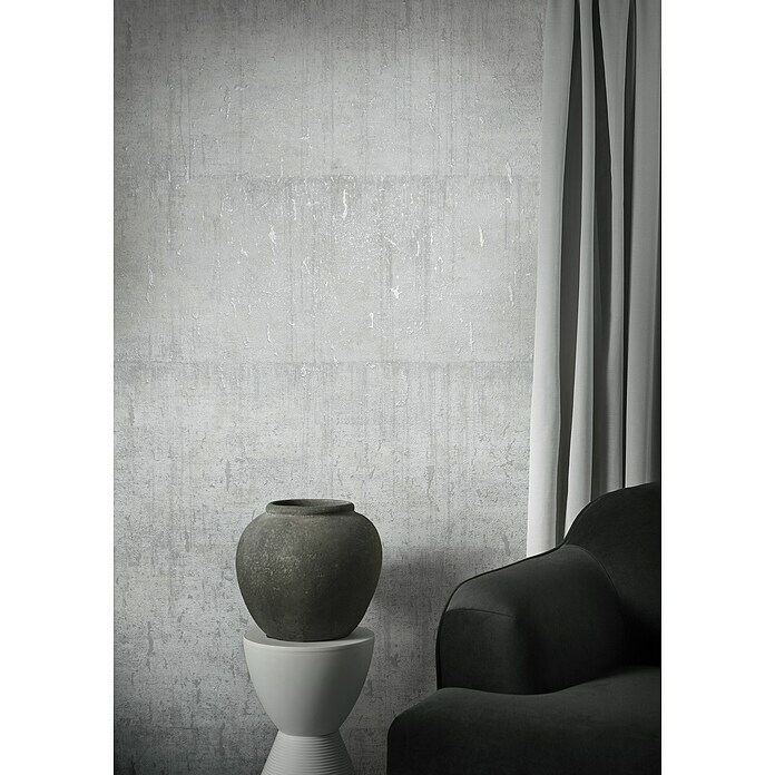 Marburg Natural Opulence Vliestapete (Weiß I, Betonoptik, 10,05 x 0,7 m) | BAUHAUS