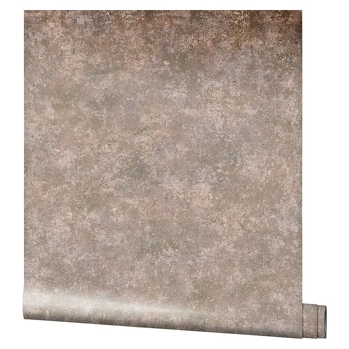 Marburg Natural Opulence Vliestapete Struktur I - Braun-Rot, Betonoptik, 10,05 x 0,7 m - Eine Rolle strukturiertes, braunes Vinyltapete für eine rustikale Wandgestaltung. Robust und optisch ansprechend.