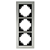 Voltomat FERA Abdeckrahmen Variante A (3-fach, Silber, Edelstahl, Unterputz)