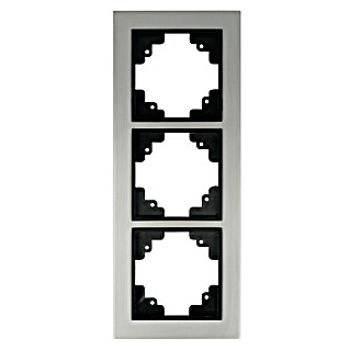 Voltomat FERA Abdeckrahmen Variante A (Edelstahl, 3-fach, Edelstahl)
