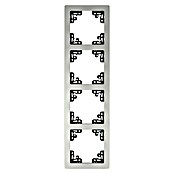 Voltomat FERA Abdeckrahmen (4-fach, Silber, Edelstahl, Unterputz)