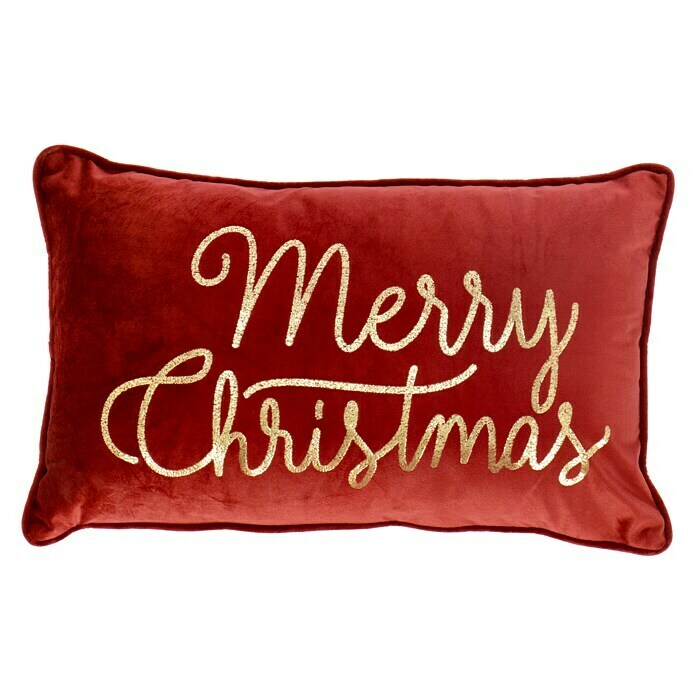 Kissen WeihnachtenMerlot, 50 x 30 cm, 100 % Polyester Front View