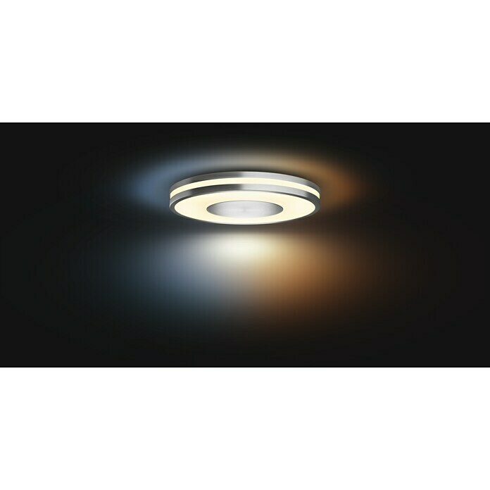 Philips Hue LED okrogla stropna svetilka Being  (32 W, Ø x V: 348 mm x 5,1 cm, Srebrna, Hladno bela) | 3016 - Deckenleuchte | CACB - Deckenleuchten | CAC - Indoorleuchten | CA - Beleuchtung | C - Elektro | BAUHAUS