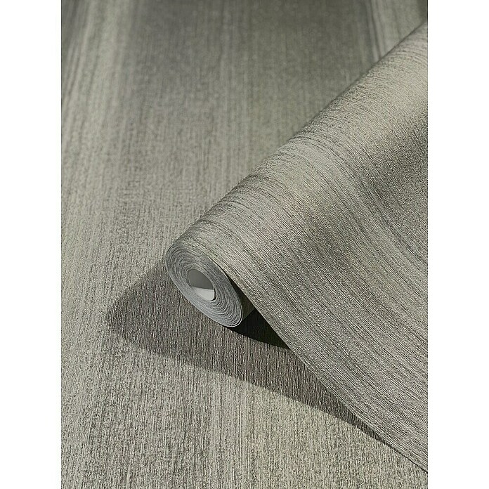 Marburg Vintage Deluxe Vliestapete (Grau-Gold, Streifen, 10,05 x 0,53 m) | BAUHAUS