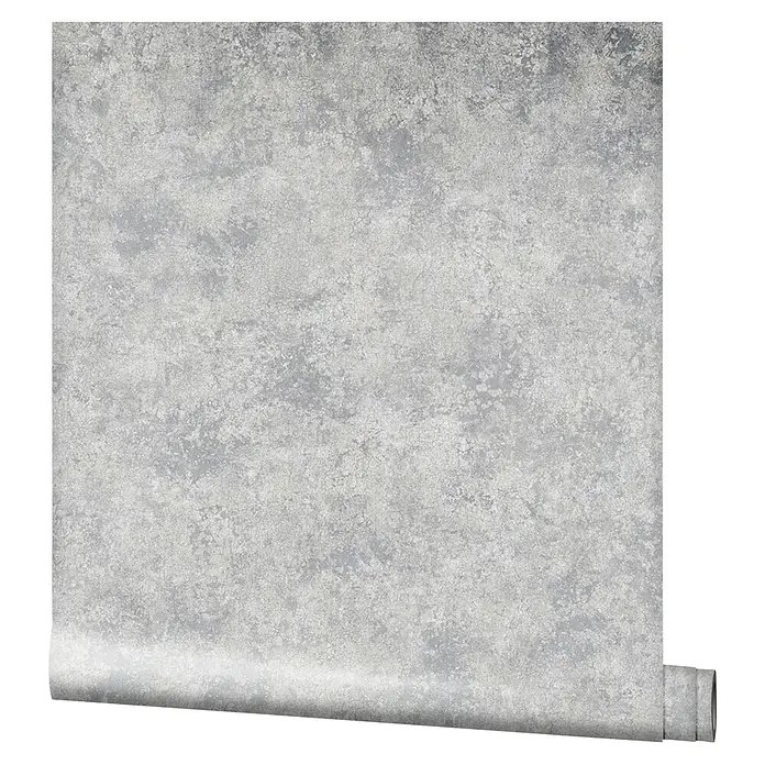 Marburg Natural Opulence Vliestapete Struktur I - Grau, Betonoptik, 10,05 x 0,7 m - Abbildung einer Rolle Tapete mit einem grauen Betonmuster, ideal für moderne Innenräume und Akzentwände.
