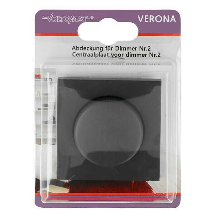 Voltomat Verona Drehdimmer-Abdeckung (Anthrazit, Kunststoff, Unterputz) | BAUHAUS