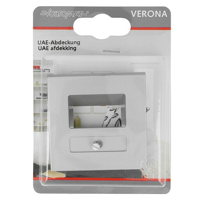 Voltomat Verona UAE-Abdeckung (Silber, Kunststoff, Unterputz)