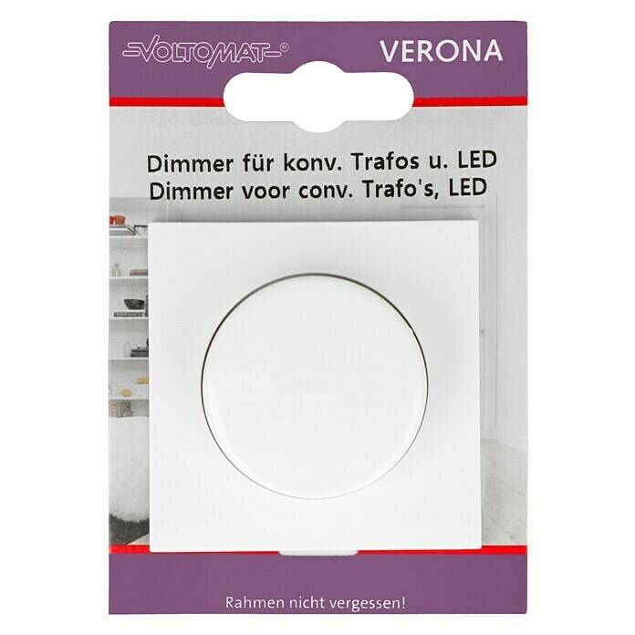 LED-Dimmer (Reinweiß, 7 - 110 W, Kunststoff, Unterputz)