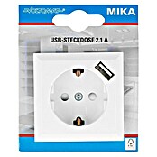 Voltomat Mika USB-Steckdose (1-fach, Ultraweiß, Kunststoff, 16 A)