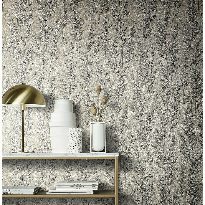 Marburg Natural Opulence Vliestapete Weiche Gräser (Rot-Braun, Floral, 10,05 x 0,7 m) | BAUHAUS