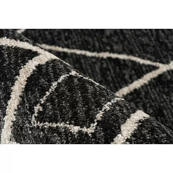 Kurzflorteppich Agadir - Graphit, 150 x 80 cm, 100% Polypropylen (Flor) - Detailaufnahme