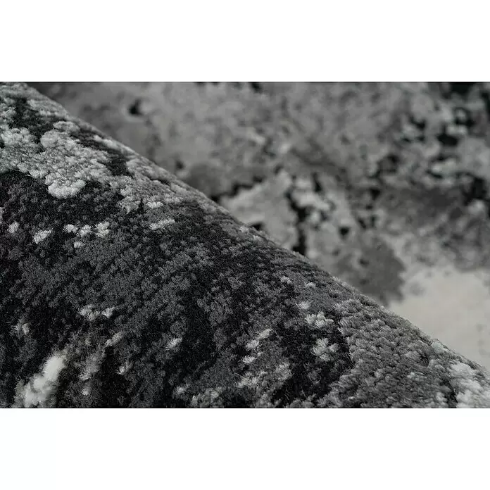 Kurzflorteppich Pablo 704 - Silber, 170 x 120 cm, 50% Polyester, 50% Polypropylen - Detailaufnahme
