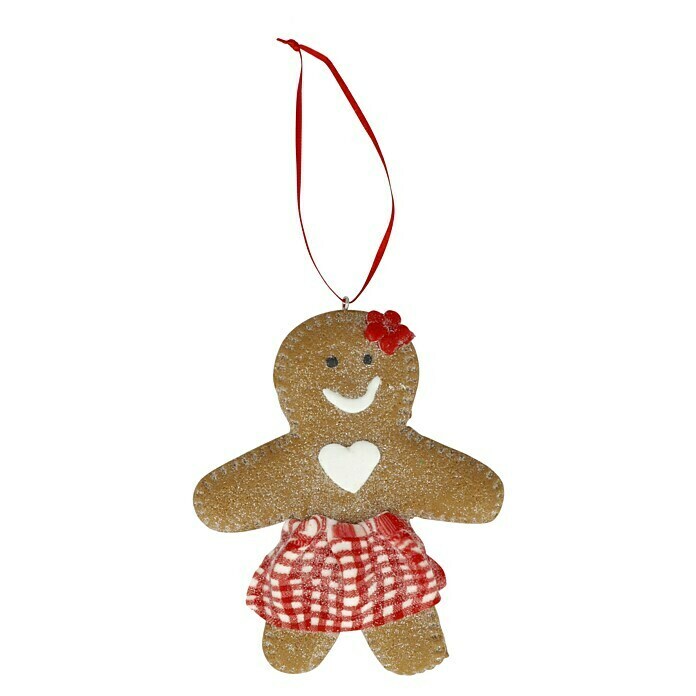 Kurt S. Adler Christbaumschmuck Lebkuchenfau (Braun, Kunststoff, 1 Stk., 10,16 x 7 x 2,5 cm, Lebkuchenfigur) | BAUHAUS