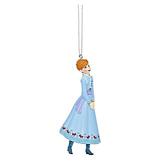 Kurt S. Adler Christbaumschmuck Frozen Anna (Blau, Kunststoff)