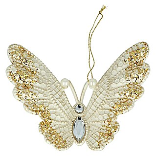 Kurt S. Adler Christbaumschmuck Schmetterling (Gold, Kunststoff, L x B x H: 13,21 x 3 x 10,92 cm)