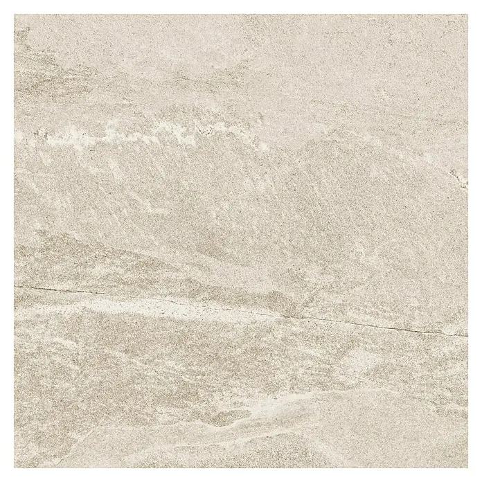 Halcón Pavimento porcelánico Tempo - 60,5 x 60,5 cm, Nature, Mate, Clase 3 Antideslizante - Primer plano de una baldosa de suelo beige con sutiles vetas y una textura mate. Ideal para interiores modernos.