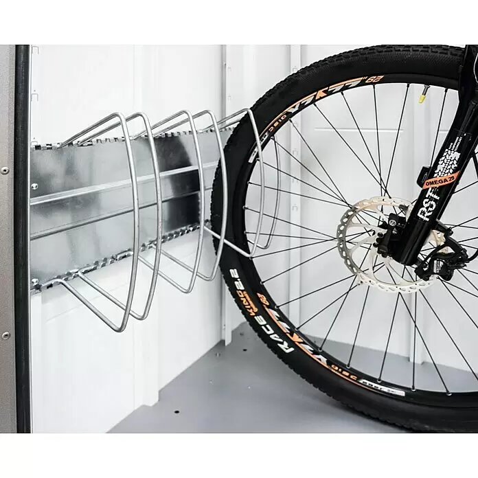 Biohort Fahrradhalterung BikeHolder - Passend für: Biohort Gerätehaus AvantGarde, HighLine, Europa - Anwendungsbeispiel