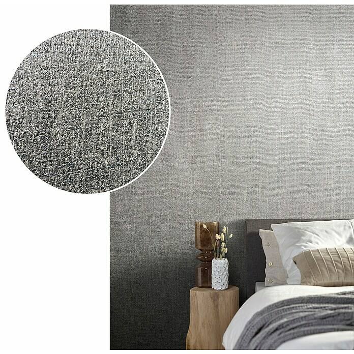 Marburg Natural Opulence Vliestapete (Grau-Grün, Uni, 10,05 x 0,7 m) | BAUHAUS