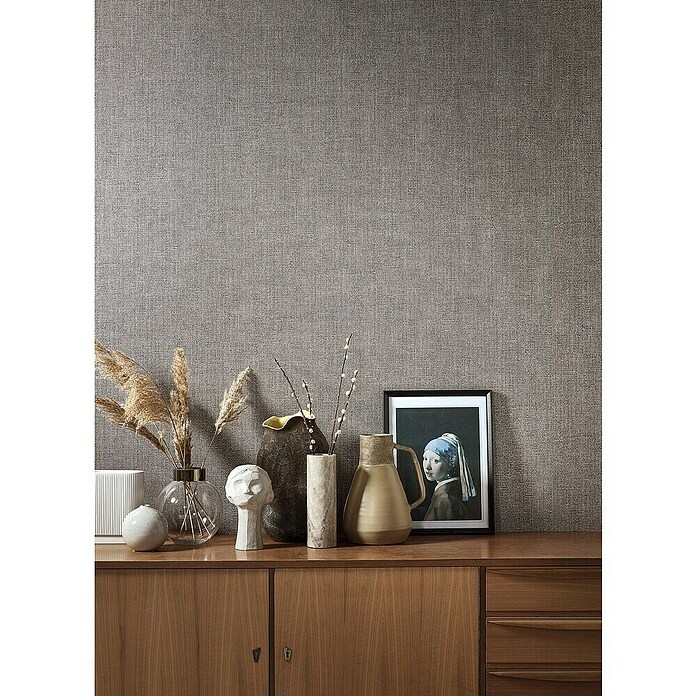 Marburg Natural Opulence Vliestapete (Rot-Braun, Uni, 10,05 x 0,7 m) | BAUHAUS