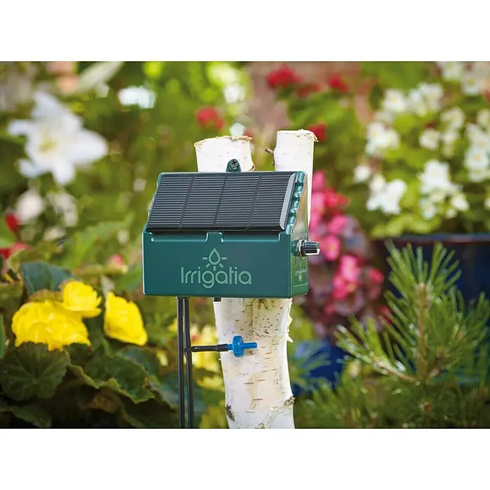 Juliana Bewässerungsanlage Solar - Kunststoff, Grün/ Schwarz - Das Irrigatia Solarsystem bewässert Ihren Garten automatisch mit Sonnenenergie. Ein umweltfreundliches und effizientes Bewässerungssystem.