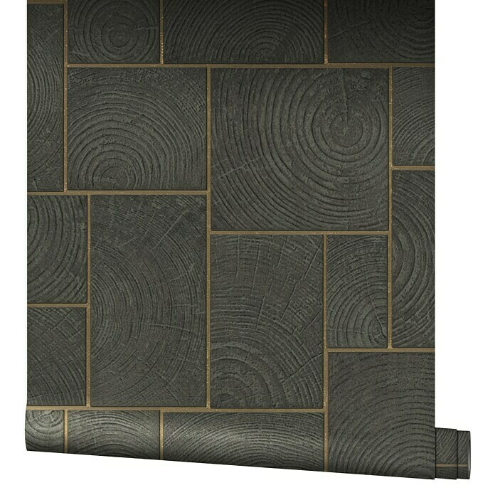 Marburg Natural Opulence Vliestapete (Schwarz, Holzoptik, 10,05 x 0,7 m) | BAUHAUS