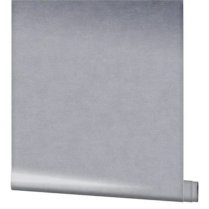 Marburg Shades Vliestapete - Grau, Uni, 10,05 x 0,53 m - Nahaufnahme einer Rolle grauer Tapete, die ihre Textur und Farbnuancen zeigt, ideal für Wohnraumgestaltungsprojekte.