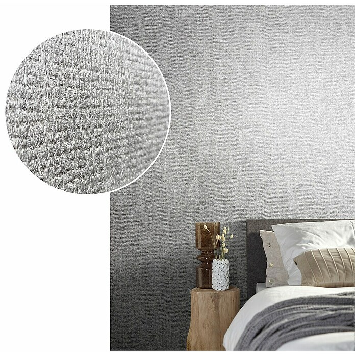 Marburg Natural Opulence Vliestapete (Grau, Uni, 10,05 x 0,7 m) | BAUHAUS
