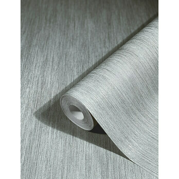 Marburg Natural Opulence Vliestapete (Metallic-Grau, Streifen, 10,05 x 0,7 m) | BAUHAUS