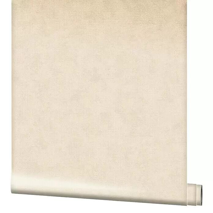 Marburg Shades Vliestapete - Beigegrau, Uni, 10,05 x 0,53 m - Gerollte, cremefarbene, strukturierte Tapete.