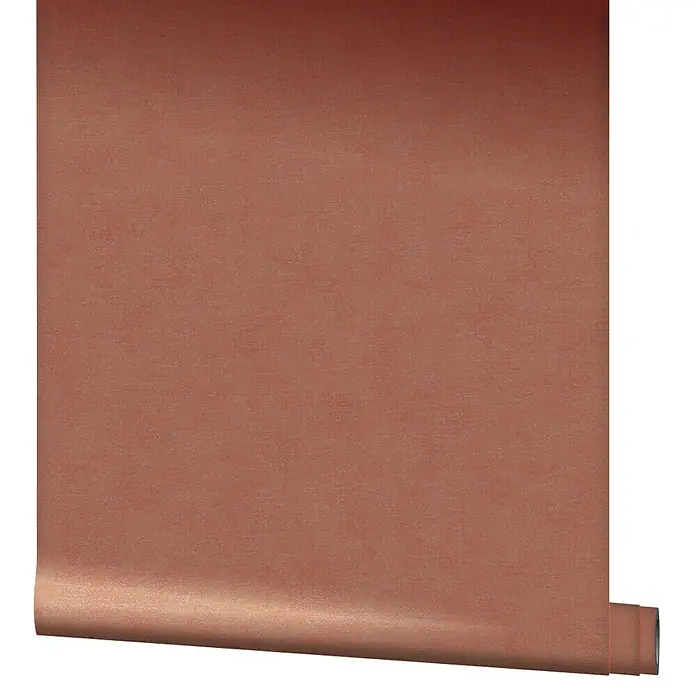 Marburg Shades Vliestapete - Rot-Orange, Uni, 10,05 x 0,53 m - Eine Rolle Vinyltapete in einem satten, matten Rostton, ideal für moderne Wohnräume und Akzentwände. Elegantes Design für stilvolle Innenräume.
