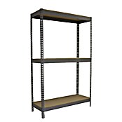 Simonrack Simontaller Schwerlastregal Simonforte Chipboard (H x B x T: 200 x 240 x 60 cm, Traglast pro Boden: 400 kg, Anzahl Böden: 3 Stk., Stecken, Grau) | BAUHAUS