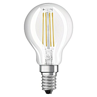 Osram Retrofit LED-Lampe Tropfenform E14 klar (E14, 6,5 W, 806 lm, Warmweiß, Klar)