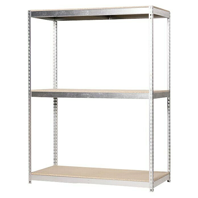 Simonrack Simonforte Estantería para cargas pesadas Chipboard (Al x An x Pr: 200 x 150 x 60 cm, Capacidad de carga por balda: 600 kg, Número de baldas: 3 ud., Inserción, Galvanizado) | BAUHAUS