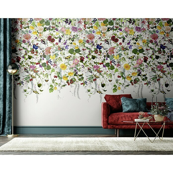 Marburg Smart Art Gallery Fototapete Flower Curtain (B x H: 2,12 x 3,4 m, Vlies) | BAUHAUS