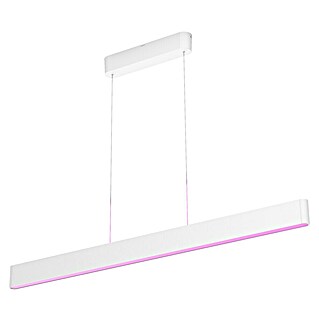 Philips Hue LED-Pendelleuchte White and Color Ambience Ensis (79 W, L x B x H: 129,9 x 4 x 157 cm, Weiß, Mehrfarbig)