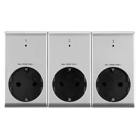 Set de enchufes inalámbricos x3 + mando a distancia
