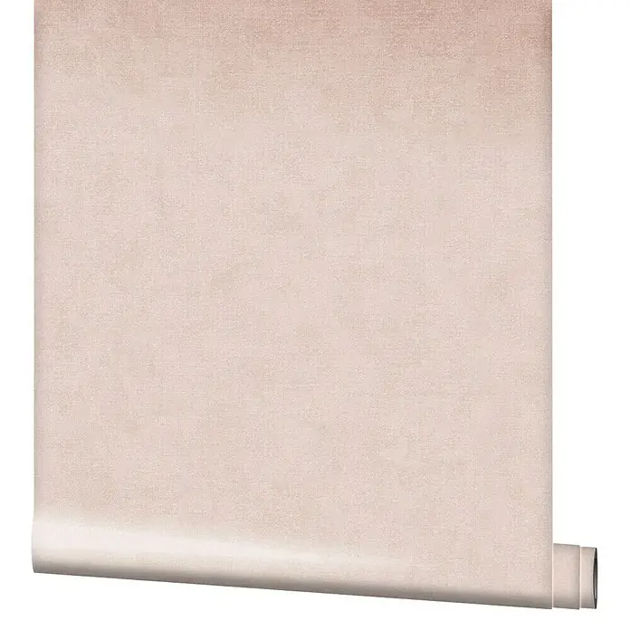 Marburg Shades Vliestapete - Rosa, Uni, 10,05 x 0,53 m - Nahaufnahme einer Rolle roséfarbener Vliestapete mit zarter Textur, ideal für eine elegante Wandgestaltung.