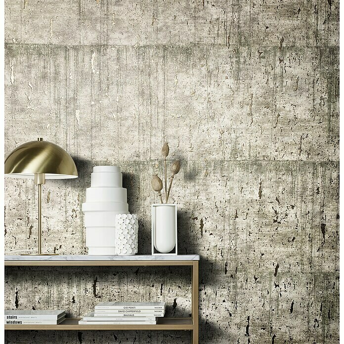 Marburg Natural Opulence Vliestapete (Helles Greige, Betonoptik, 10,05 x 0,7 m) | BAUHAUS