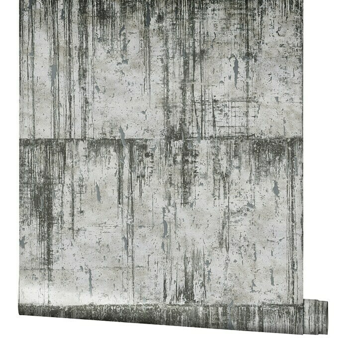 Marburg Natural Opulence Vliestapete (Schwarz-Weiß, Betonoptik, 10,05 x 0,7 m) | BAUHAUS