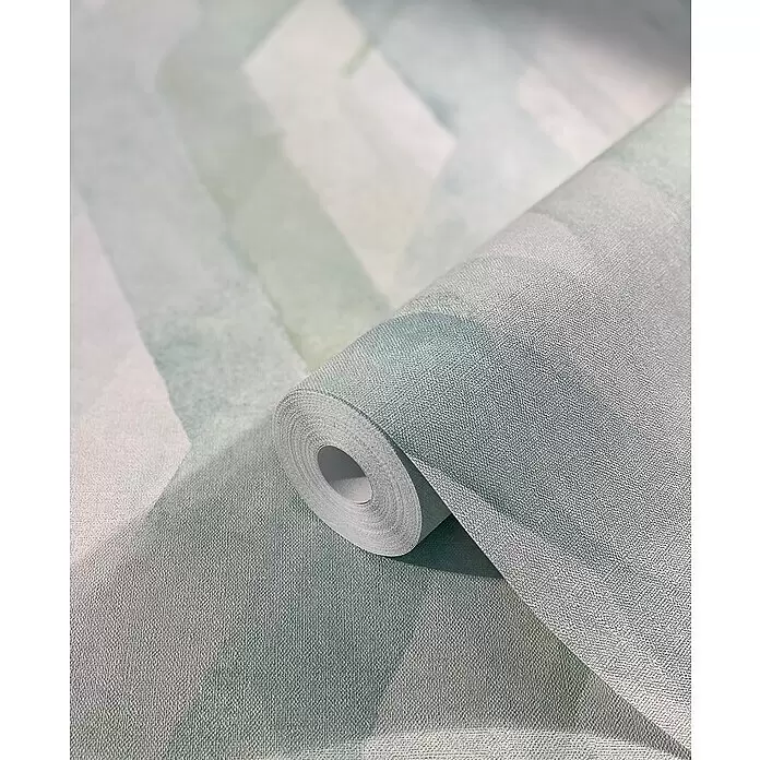 Marburg Shades Vliestapete - Grün-Weiß, Grafisch, 10,05 x 0,53 m - Detailaufnahme