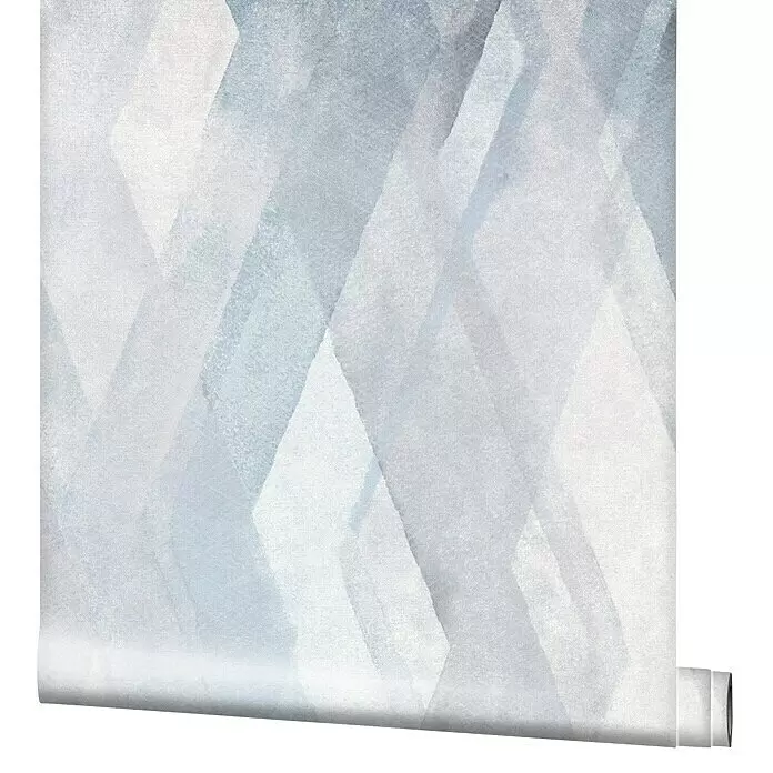 Marburg Shades Vliestapete - Blau-Weiß, Grafisch, 10,05 x 0,53 m - Detailaufnahme