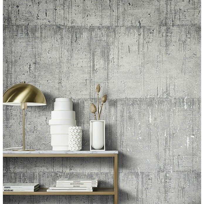 Marburg Natural Opulence Vliestapete (Grau, Betonoptik, 10,05 x 0,7 m) | BAUHAUS