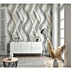 Marburg Shades Vliestapete (Greige, Wellen, 10,05 x 0,53 m) | BAUHAUS